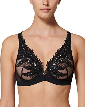Simone Perele Mystic Underwire Plunge Bra - Black - MYS1D3309 015