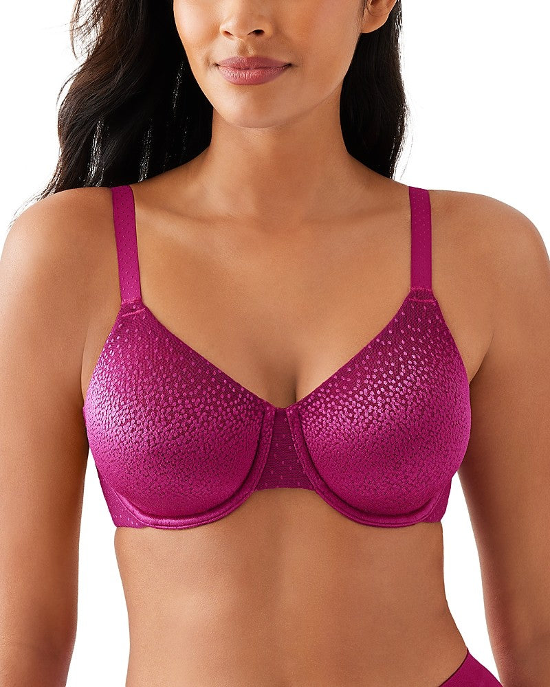Wacoal Back Appeal Jacquard Underwire Bra - Carnevale Pink - 855303-659