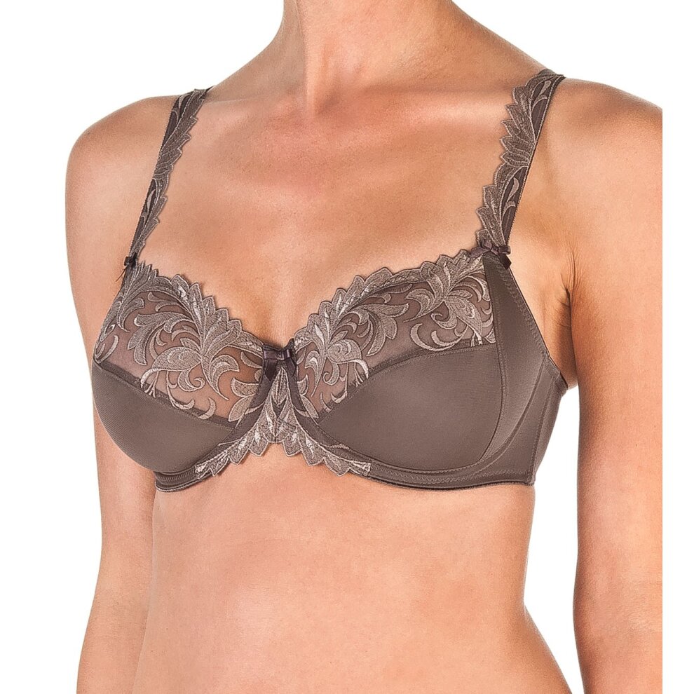 Felina Women's Full Cup Non-Padded Bra - 34H - Chestnut Brown - 518 014