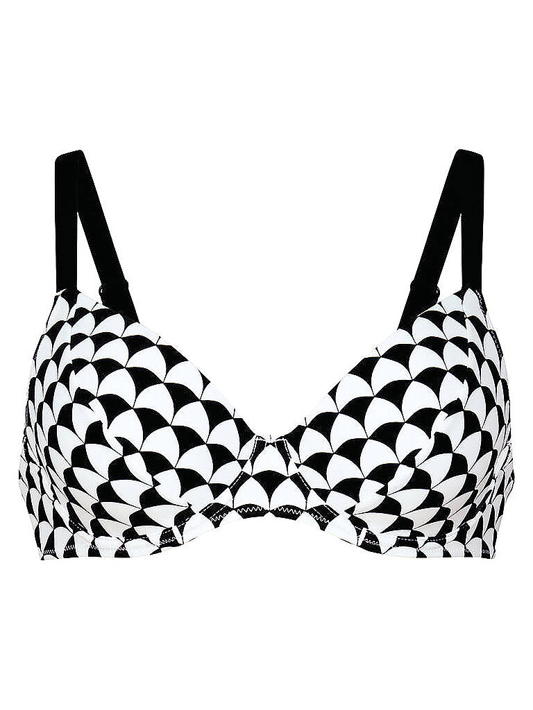 Anita, Rosa Faia Celine Swim Top - Black/White - M2 8755-1