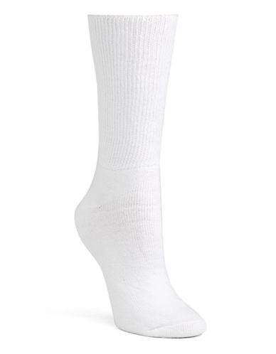 McGregor Woman's Nonbinding Cotton Crew Socks - White - MGW201CC26002