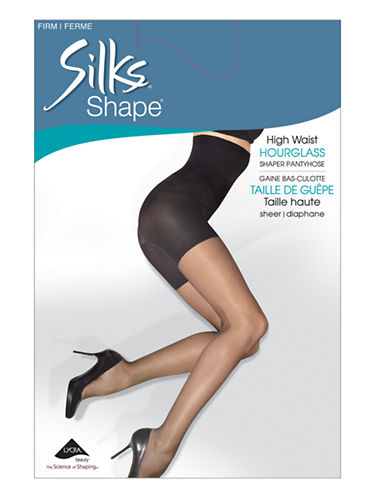 Silks Shape Hourglass High Waisted Shaping Pantyhose - C- Nude - 19111