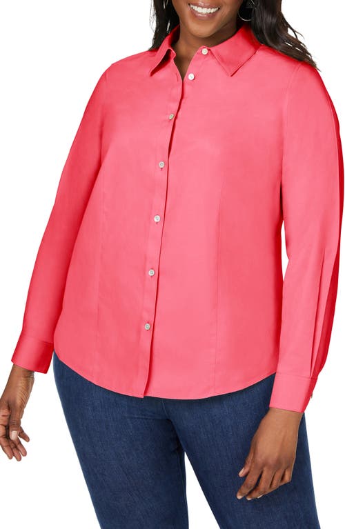 Foxcroft Dianna Non-Iron Cotton Shirt - Rose Red
