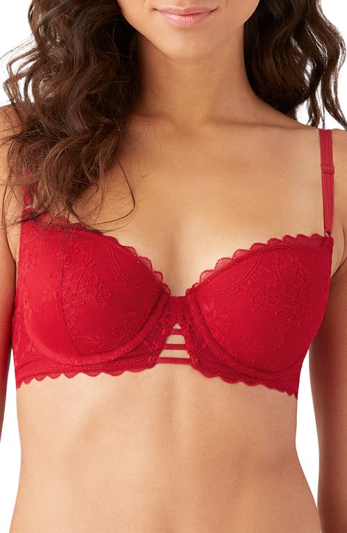 B.tempt'd No Strings Attached Contour Balconette Bra - Crimson Red - 953284 629
