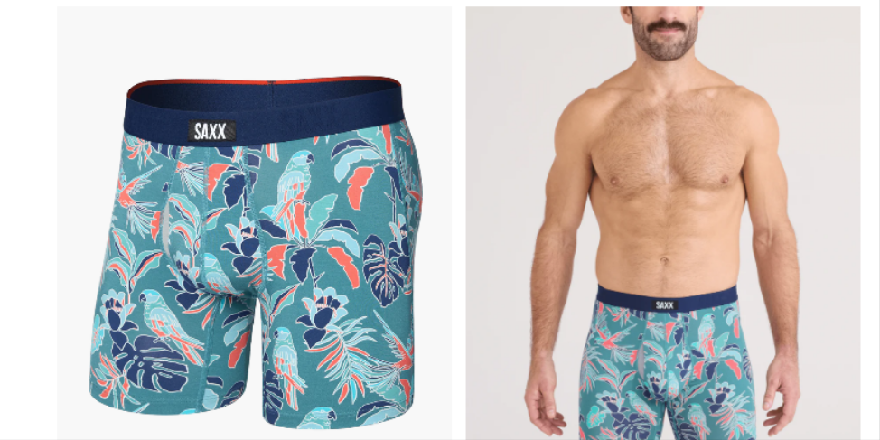 SAXX Island Tropics Seascape Vibe Xtra Soft Fly Boxer Brief SXVX24F-ITS