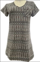 Cool Girl Just Being Me Short Sleeve Sleepshirt, Charcoal Print - Small - C124206