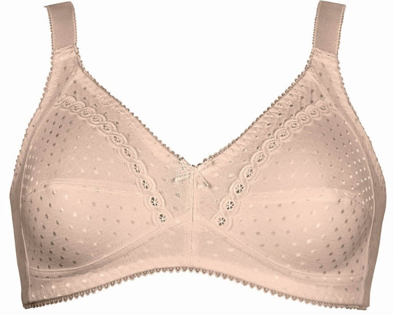Naturana Cotton Bralette Dots - 38D - Nude - 5217