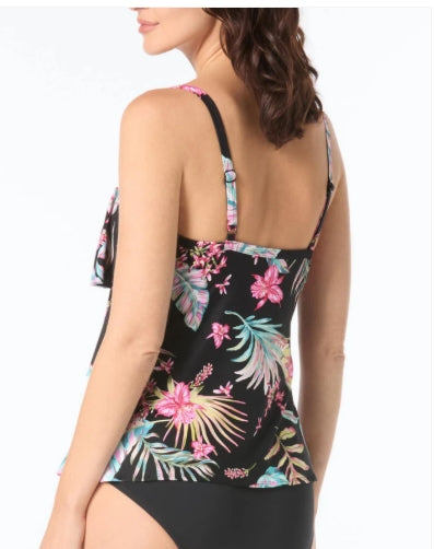 Beach House Endless Summer Jane Ruffle Tiered Tankini Top - H3K025