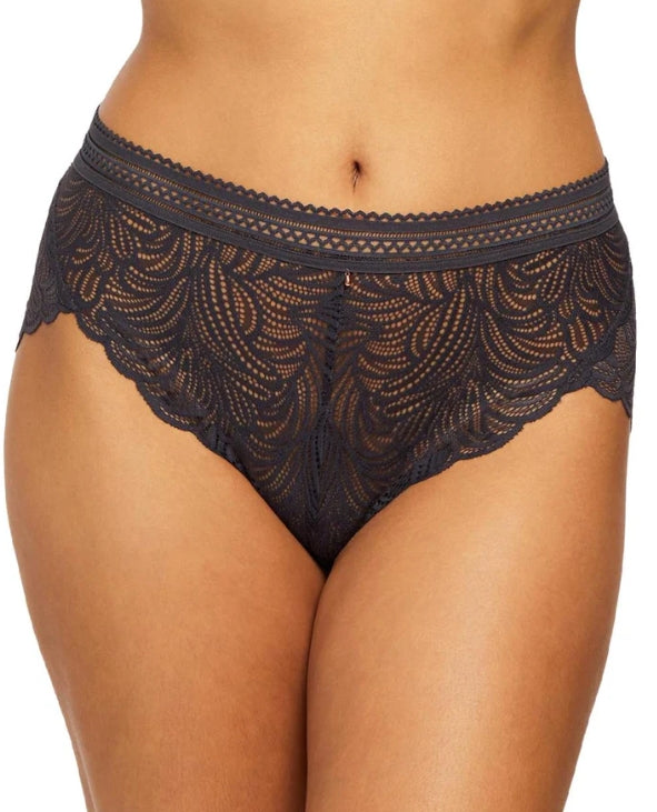 Montelle London Fog High Waist Thong - Small - Shadow - 9457
