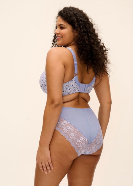 Elomi Morgan High Leg Brief - Blue Leopard - EL4118BEO