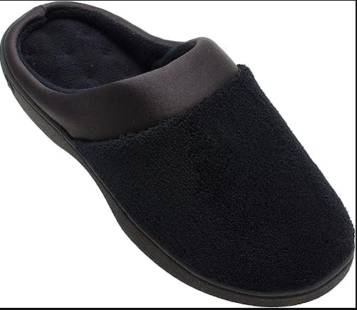 Isotoner Women’s Microterry PillowSteps Clog - Black - M - 90745
