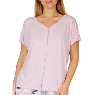 COOL GIRL Women's Button Down Pajama Top - C320102