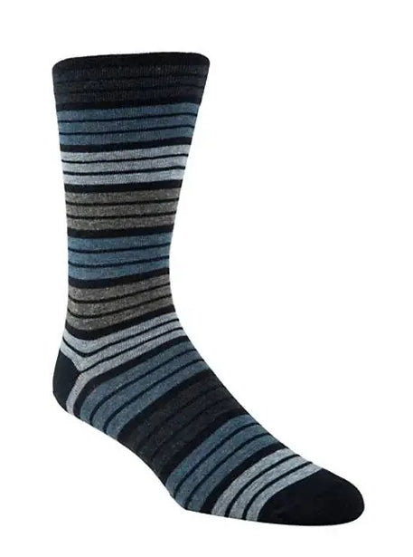 McGregor Feel Good Men's Stripped Crew Socks - Navy - MGM201CR38002