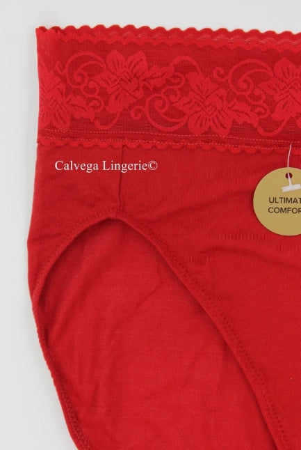 Wacoal Comfort Touch High Cut Brief - Equestrian Red - 871353 623