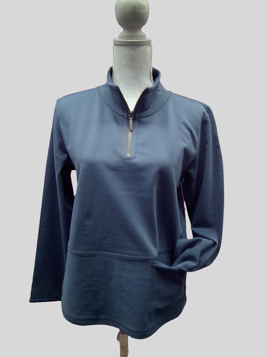 Escape Quarter Zip Pullover - Denim