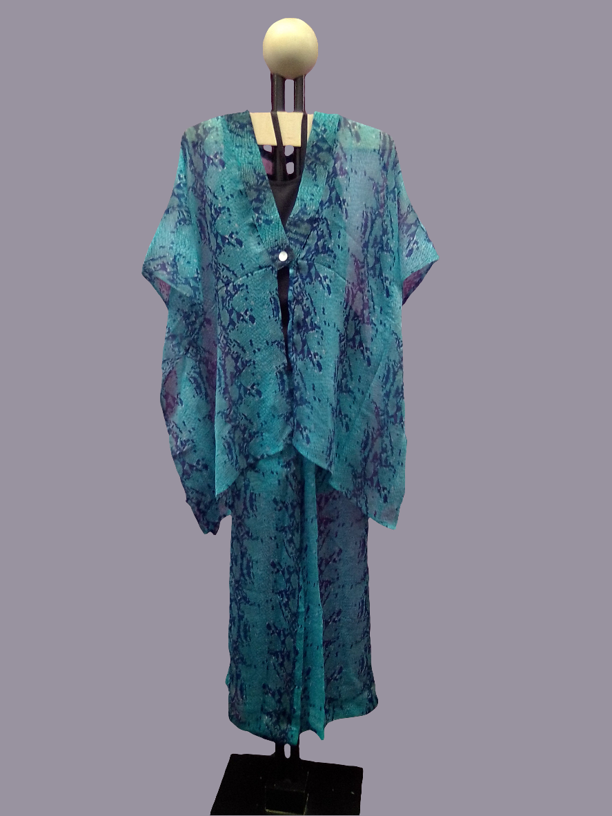 Lattelove Chiffon Poncho Cover Up