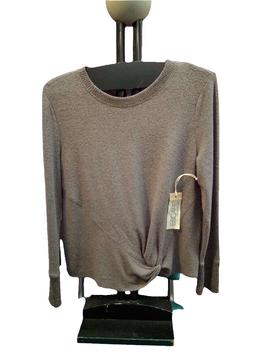 Escape Gray Crewneck Sweater - Earth - Small - 25811