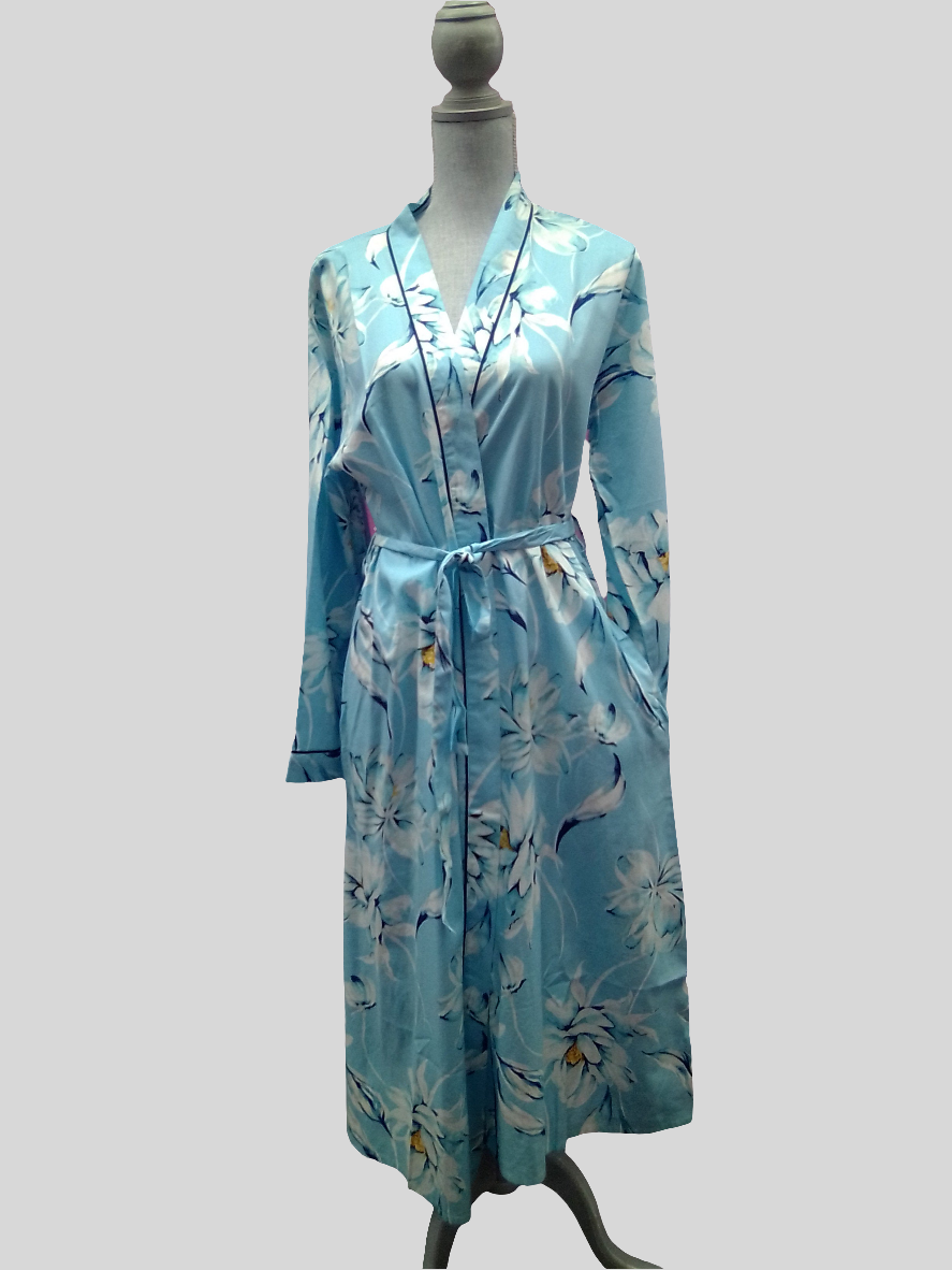 Cyberjammies, Madelyn Womens Floral Print Long Dressing Gown - 5067