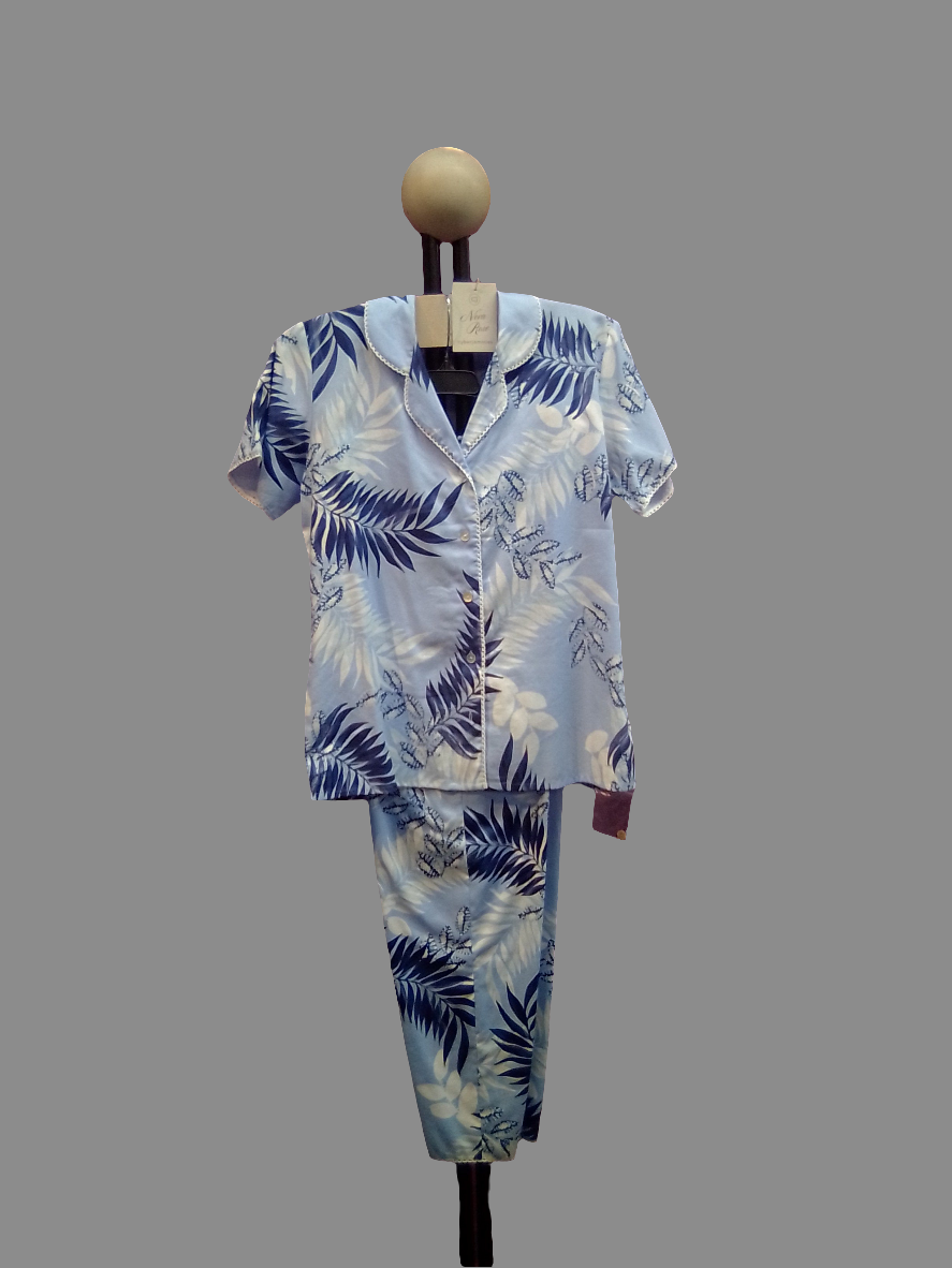 Cyberjammies Blue Leaf Pajama Set