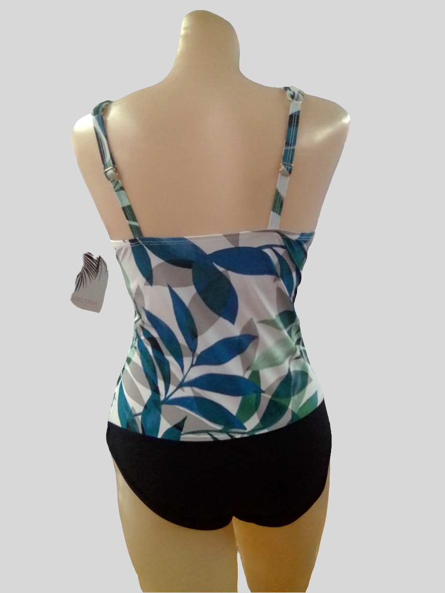 Christina One Piece V Neck with a Twist - F01 - 30FL5013