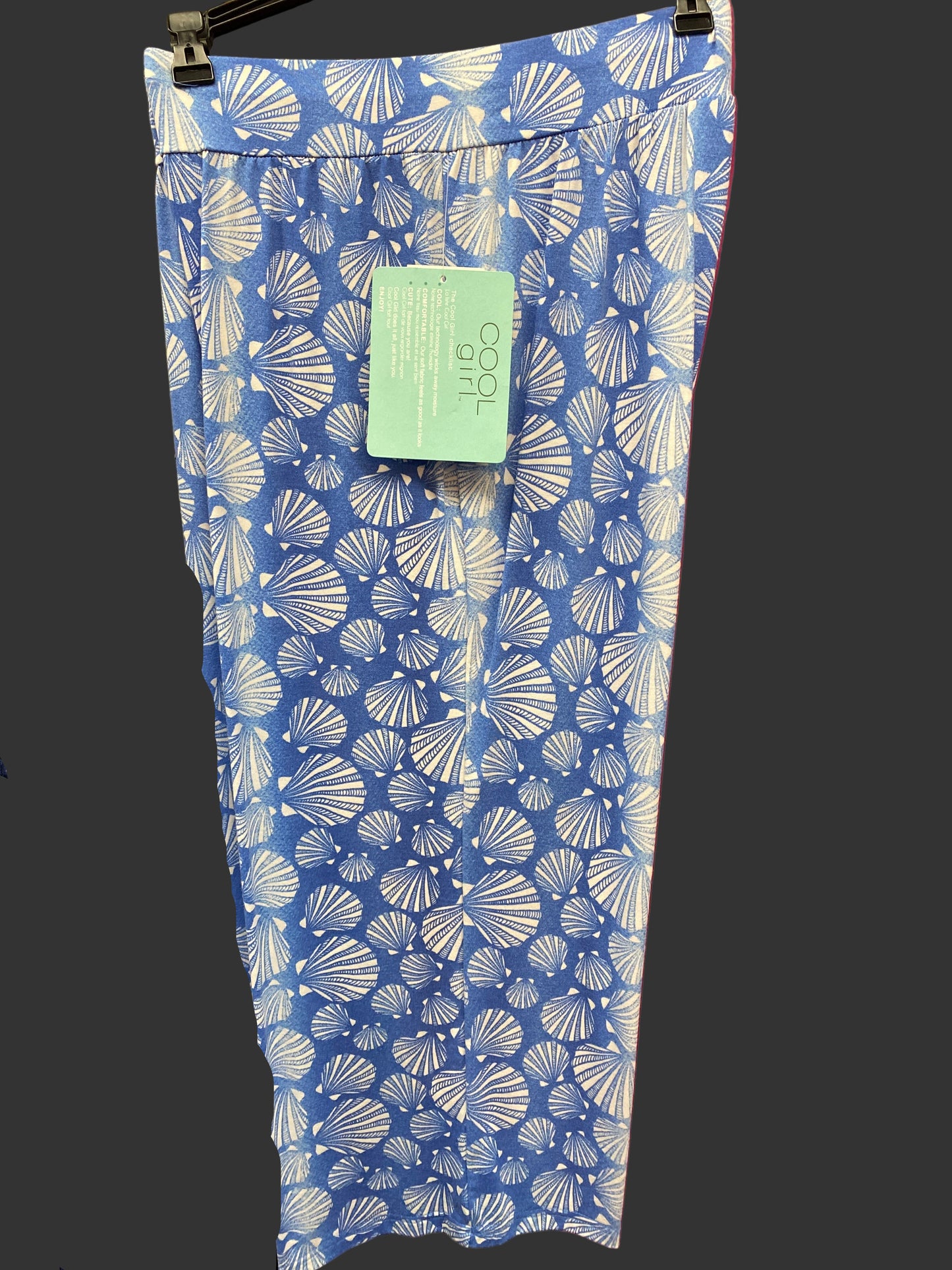 Cool Girl Blue Capri Pants - Seashells - C221302