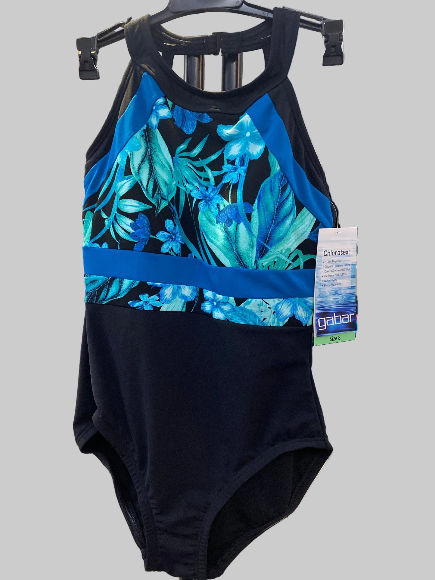 Gabar High Neck Floral Swimsuit - G2D411