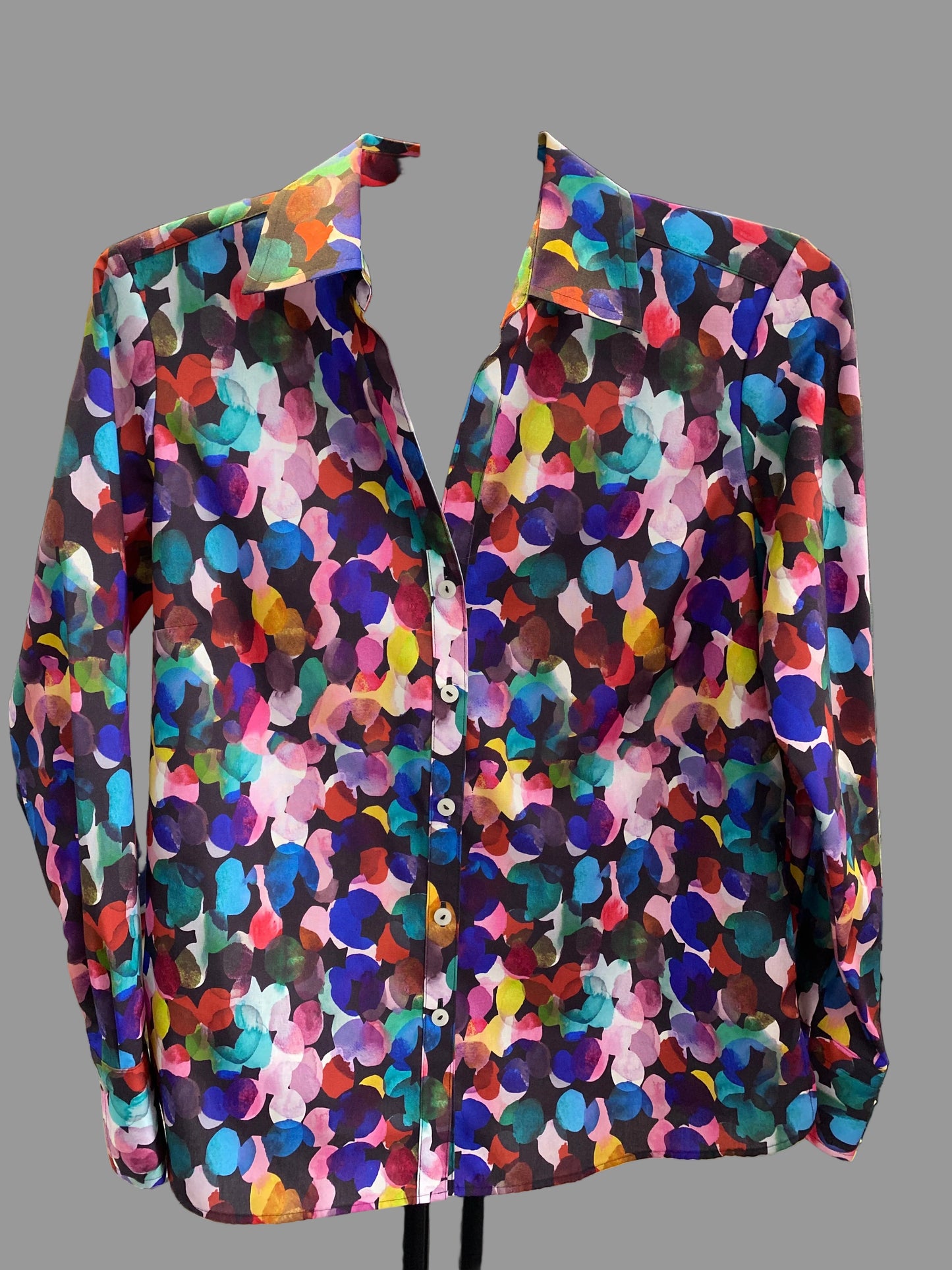 Foxcroft Mary Colorful Abstract Blouse - Multi - 202731