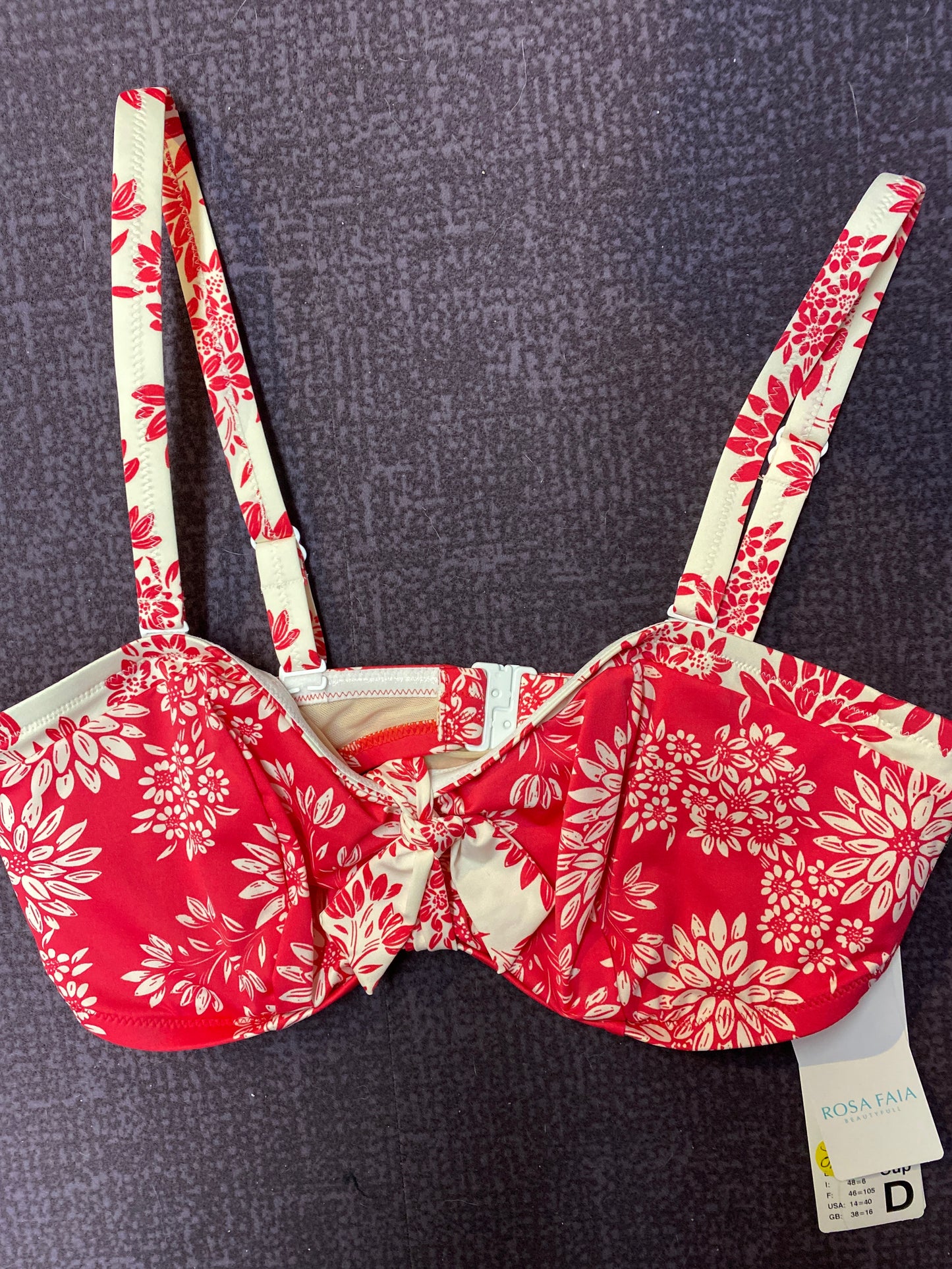 Rosa Faia Floral Bikini Top