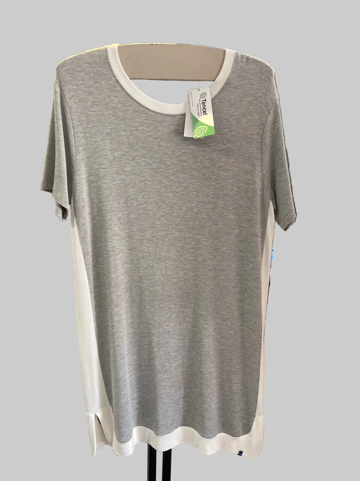 Naturana Grey Basic T-Shirt Dress - Small - 43060
