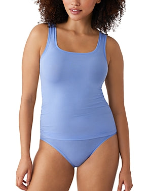 Blue Hydrangea Cotton Tank Top