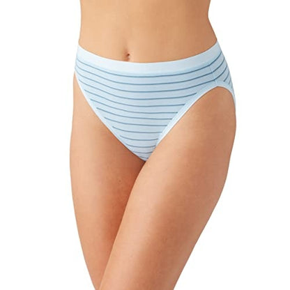 Wacoal Hi-Cut Cotton Brief Panty - Angel Falls Stripe - 879362 487