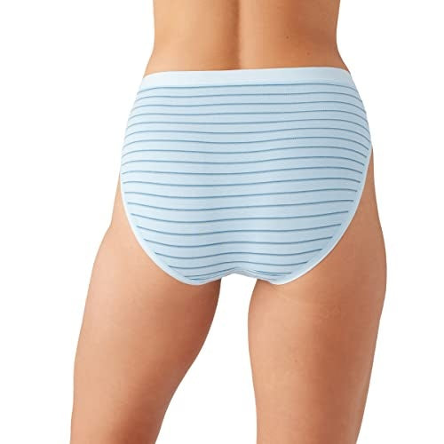 Wacoal Hi-Cut Cotton Brief Panty - Angel Falls Stripe - 879362 487