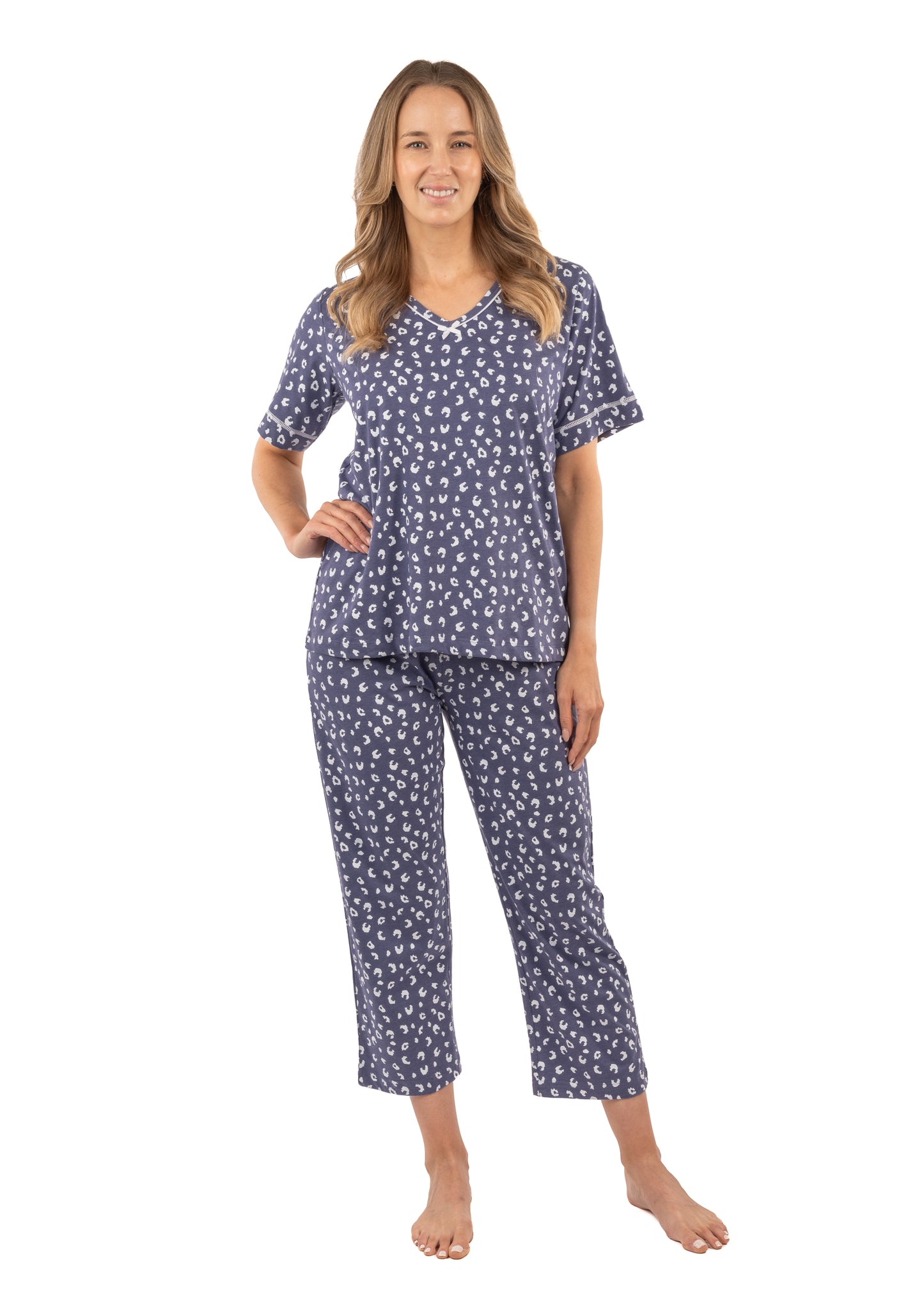 Women's Paisley Print Pajama Set