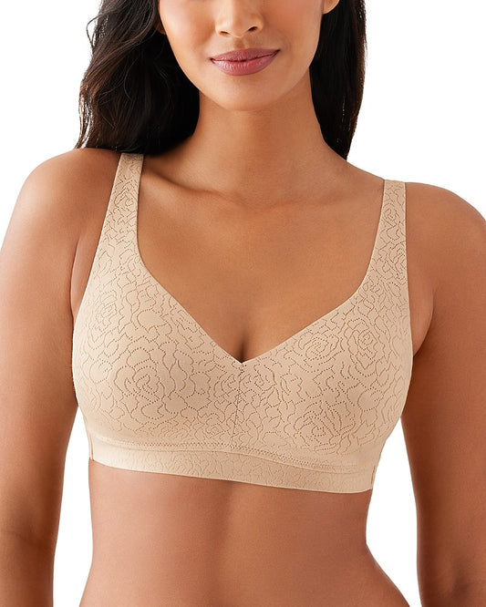 Wirefree Side Support Bra in Beige by Wacoal