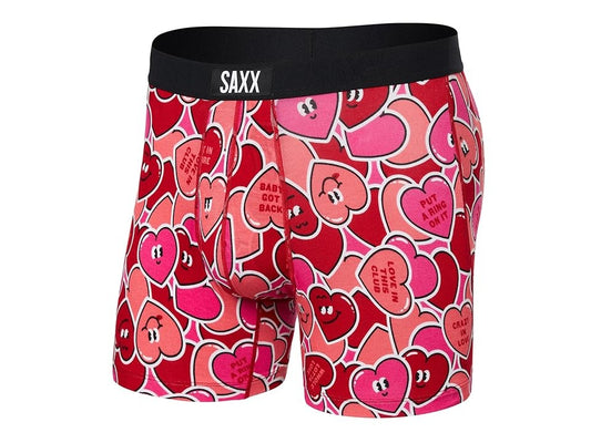 SAXX UNDERWEAR Vibe Boxer Briefs SM Super Soft Whole Lotta Love