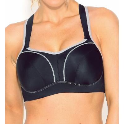 Fit Fully Yours Pauline Sports Bra - 30H - Black/Grey - B9660