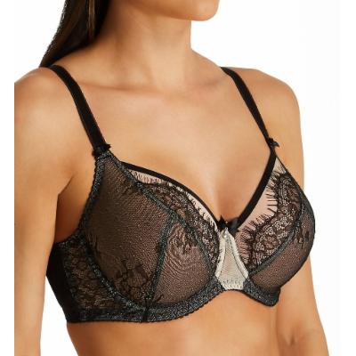 Fit Fully Yours Ava Lace Underwire Bra - 40F - Black - B2382