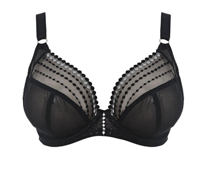 Elomi Matilda Underwired Plunge Bra - 40K - Black - EL8900 BLK