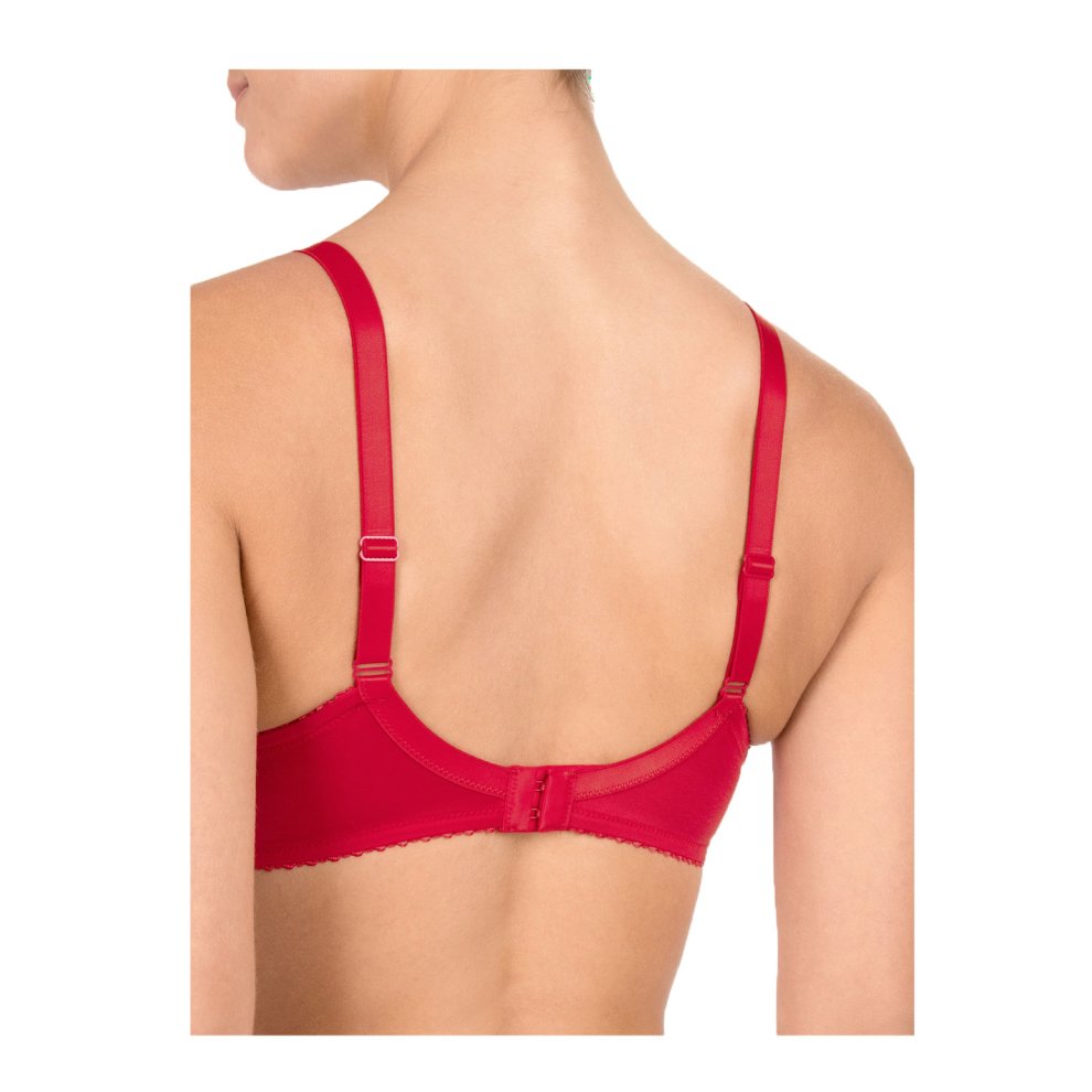 Conturelle  Provence Floral Embroidered Full Cup Bra - Tango Red - 80505 546