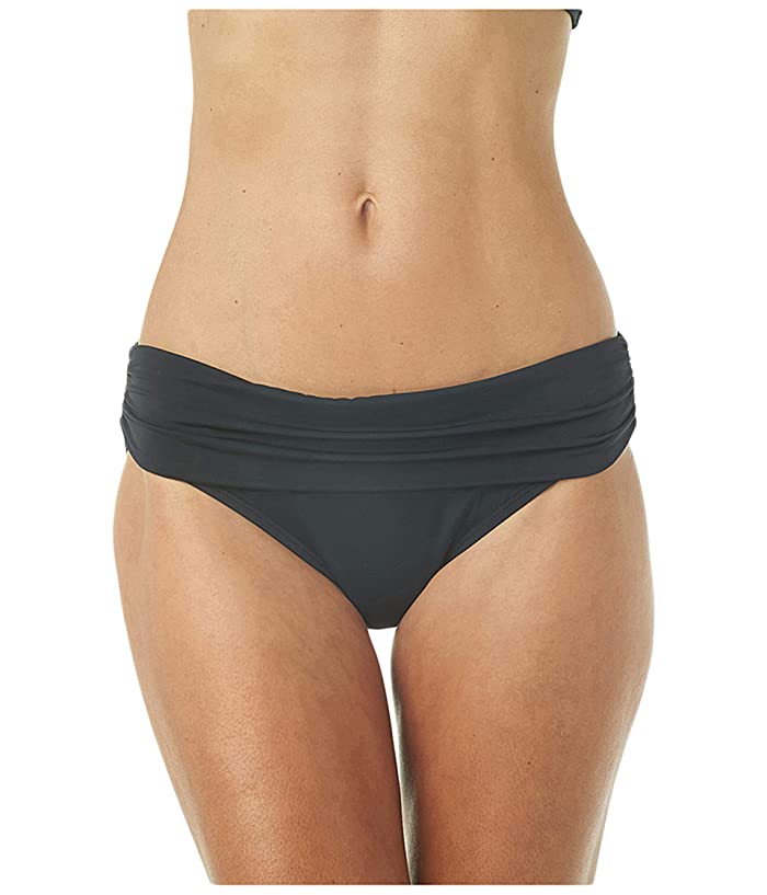 Jantzen Fold-Over Hipster Swimwear - Black - JZ221001H