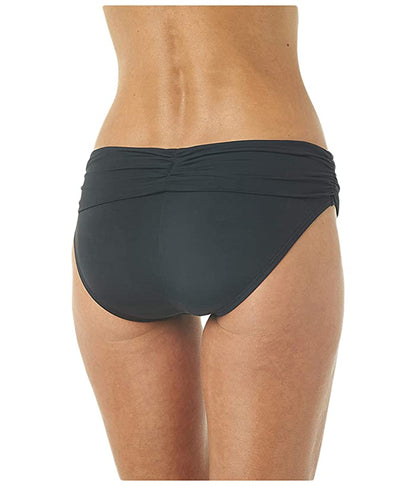 Jantzen Fold-Over Hipster Swimwear - Black - JZ221001H