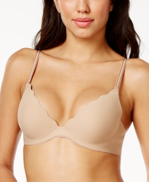 B.tempt'd Push-up Bra in Beige