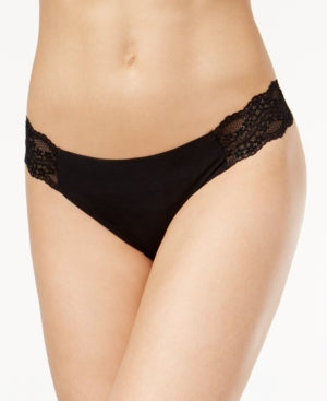 B.tempt'd Lace Thong Panty - Night Black -XL - 976267
