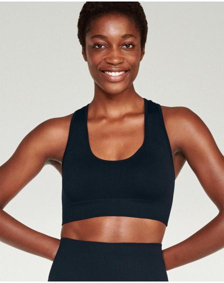 Naturana Seamless Knit Racerback Padded Sports Bra - 5041