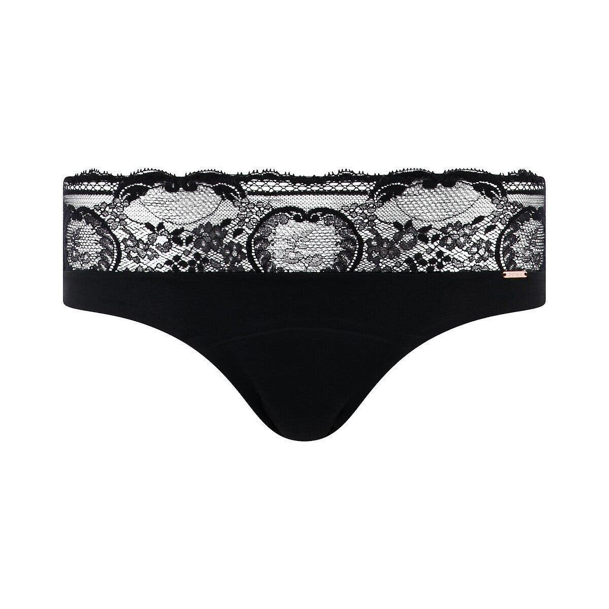 Chantelle Lace Hipster Heavy Flow Period Pants - Black - C15L40