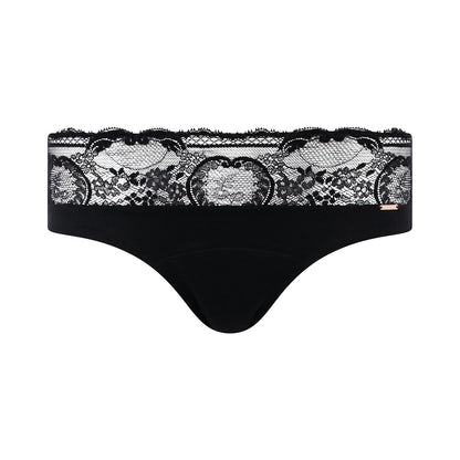 Chantelle Lace Hipster Heavy Flow Period Pants - Black - C15L40