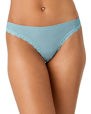 B.tempt'd Lace Trim Thong Underwear - Small - Green - 979214