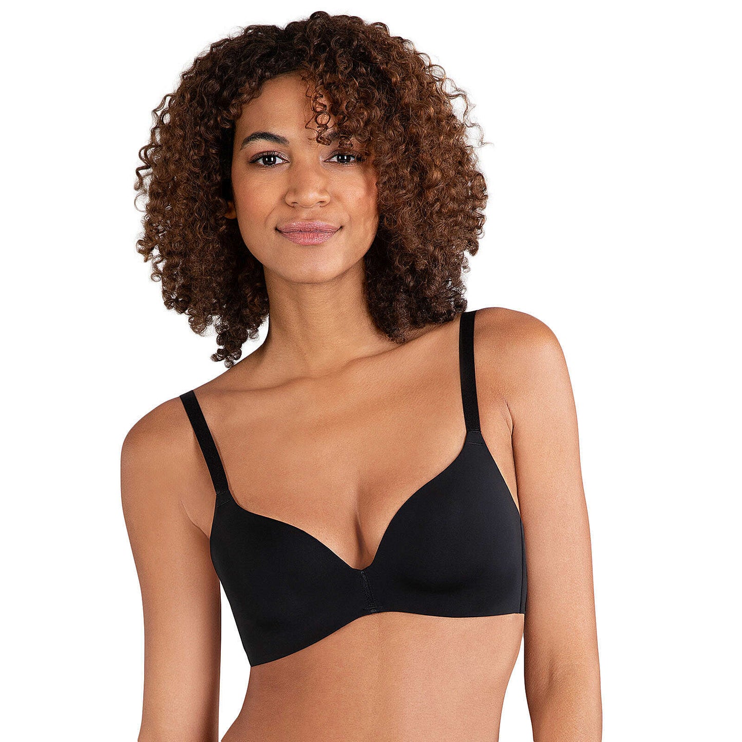 Naturana T-Shirt Bra Soft Underwire  - Black - 7300