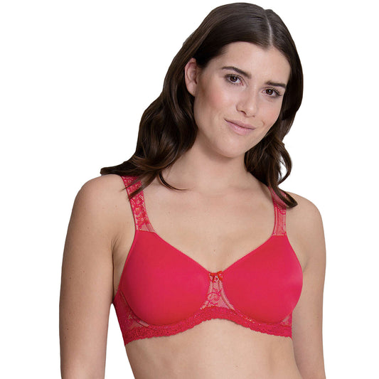 Anita Rosa Faia Abby Seamless Lace Underwire Bra - Cherry - 5217