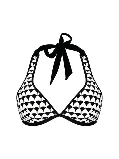 Anita Rosa Faia Mina Swim Top - Size Medium - Black/White - M2 8815-1